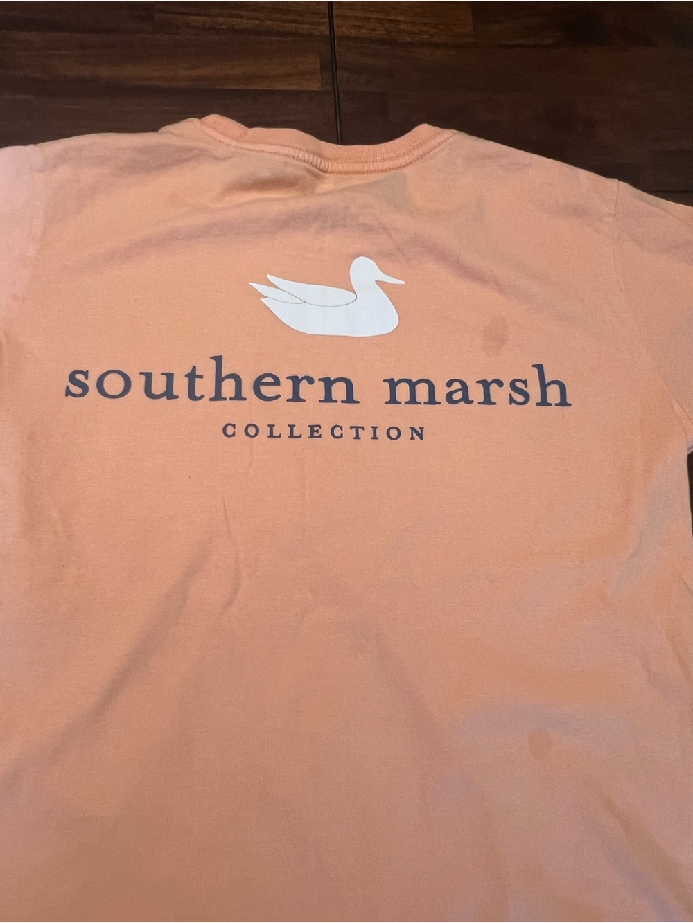 Southern Marsh Peach Short-Sleeve Tee with White Duck Logo